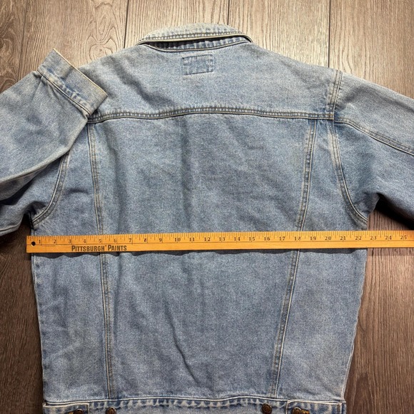 Vintage Cherokee Blue Denim Jean Jacket Trucker Small 1990s Button - Picture 7 of 8